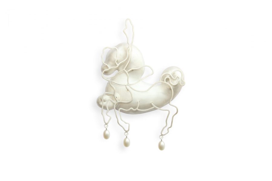 Koen Jacobs, Chiron, 2020, Brooch, Silver White Pearls, €1090