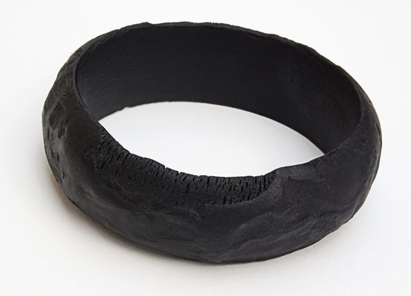 Untitled, Bracelet, Burnt wood