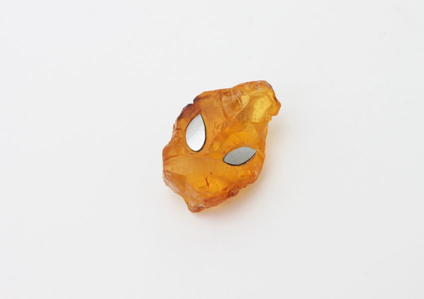 Spirit Stone, 2019, object; amber, mother of pearl